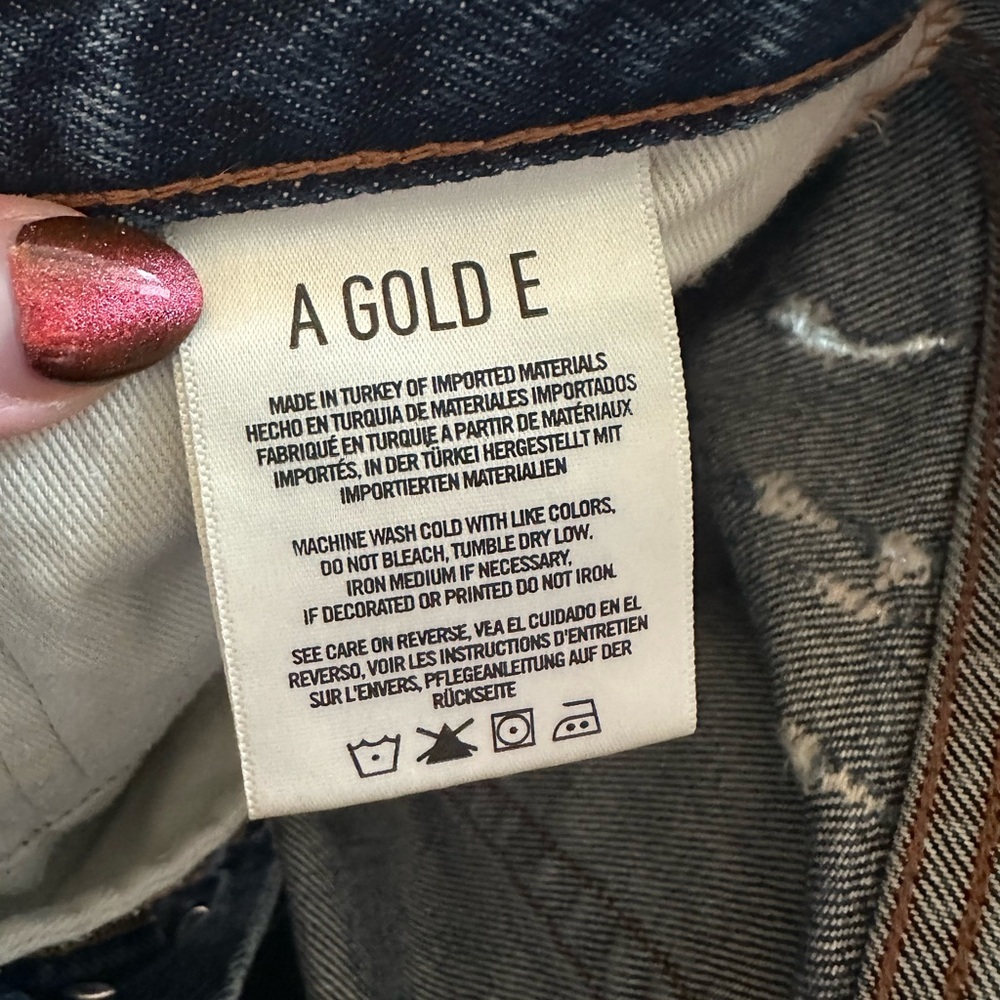 AGOLDE Parker Short in Dark Swapmeet size 25 - Picture 5 of 6